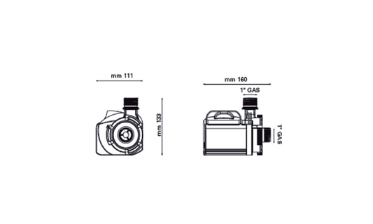 PYD MULTI 5800 Bomba para acuario, fuente o estanque 5.800 l/h 90W